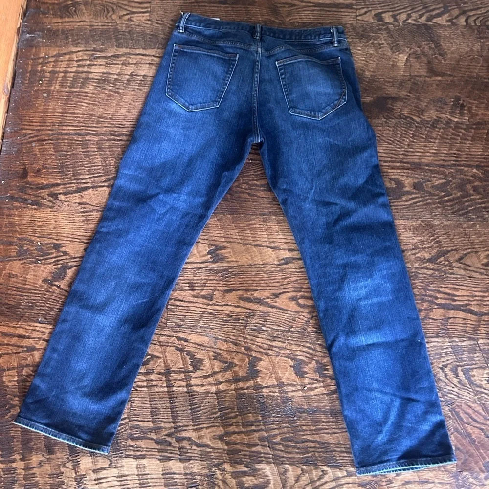 Banana Republic Men Jeans 33 X 30 Blue Straight Denim Pant Casual Everyday